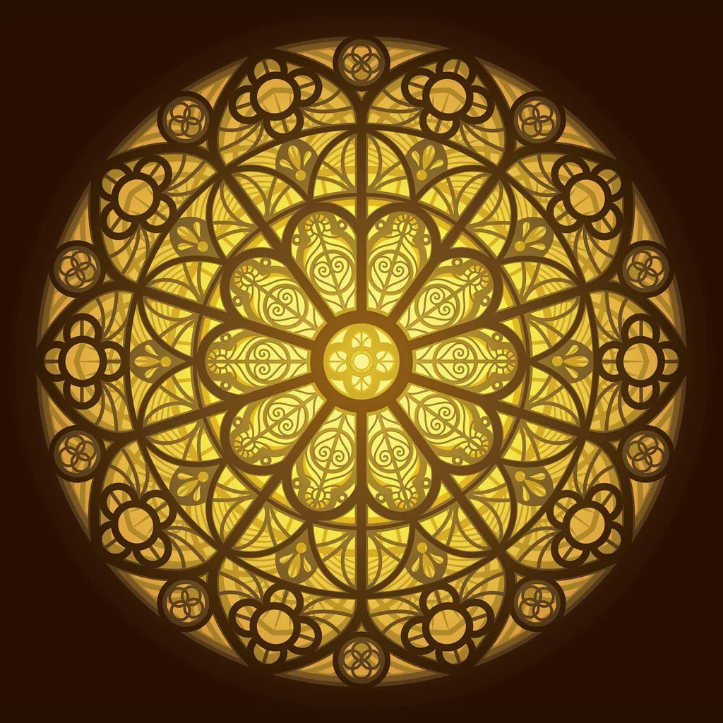 mandala, motif mandala, art sacré, dessin spirituel, géométrie sacrée, méditation, yoga, bien-être, symbole zen, équilibre intérieur, motif circulaire, art indien, spiritualité, décoration murale zen, univers relaxant, énergie positive, tableau lumineux, lightbox, shadowbox, cadre lumineux, papier découpé, art lumineux, idée cadeau zen, déco spirituelle, ambiance méditative, décoration bohème, motif géométrique, art lumineux apaisant