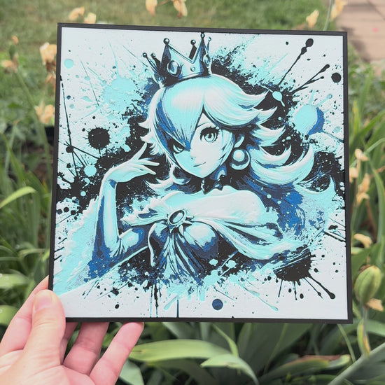 Rosalina, Harmonie, Princesse Harmonie, Princess Rosalina, Super Mario Galaxy, Nintendo, Mario, Luma, univers cosmique, gardienne des étoiles, galaxie, princesse Nintendo, HueForge, impression 3D, plaque HueForge, art 3D, décoration gaming, décoration geek, cadeau gamer, collection Nintendo, fan art Rosalina, décoration chambre gamer, univers féerique, personnage Nintendo